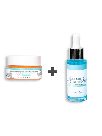 Dúo Repara Crema Regeneradora Antimanchas y Sérum Facial